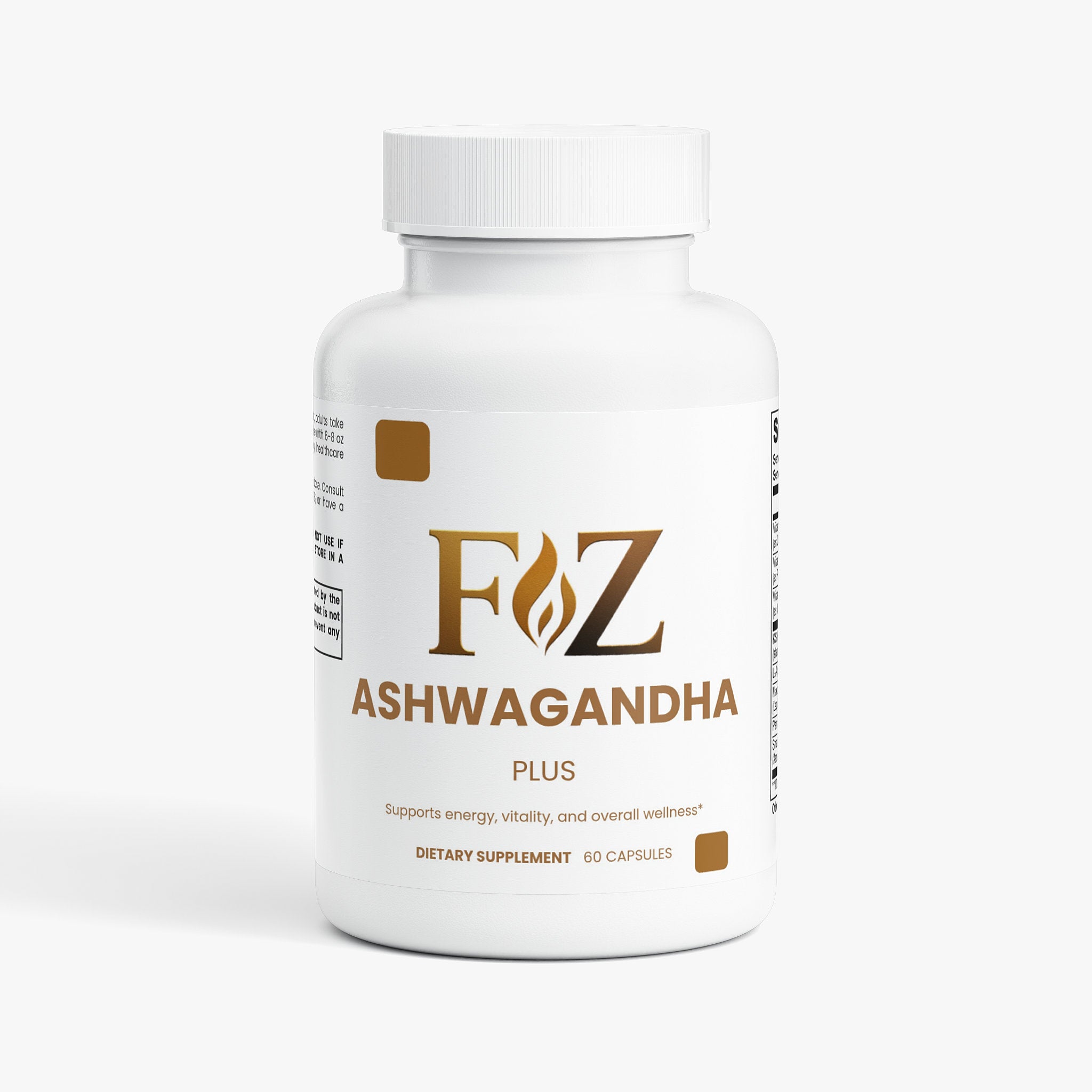 Fapzlee Ashwagandha Plus with Maca Root, Panax Ginseng, 60 Capsules