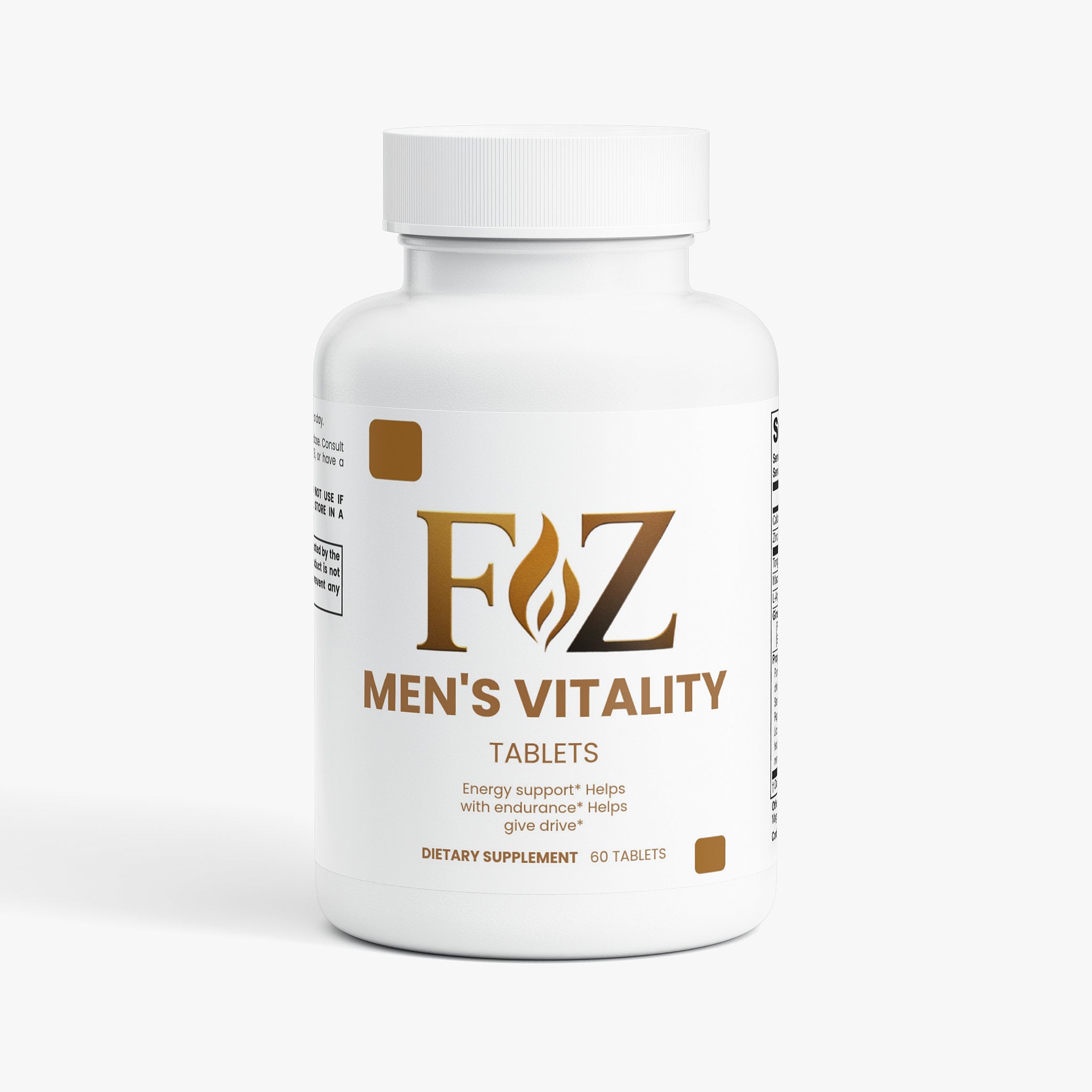 Fapzlee Men's Vitality Supplement with Tongkat Ali & Maca, 60 Capsules