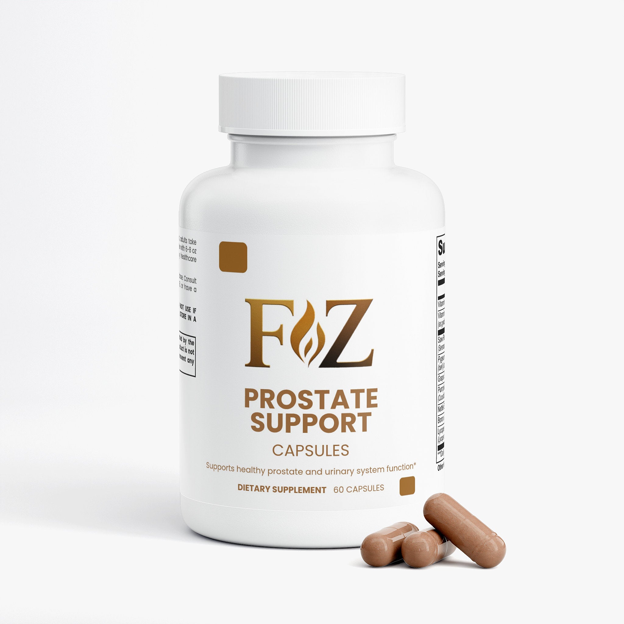 Fapzlee Prostate Support Supplement | Saw Palmetto Formula | 60 Capsules