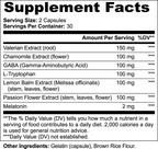 Fapzlee Sleep Formula Supplement with Melatonin, GABA & Valerian, 60 Caps