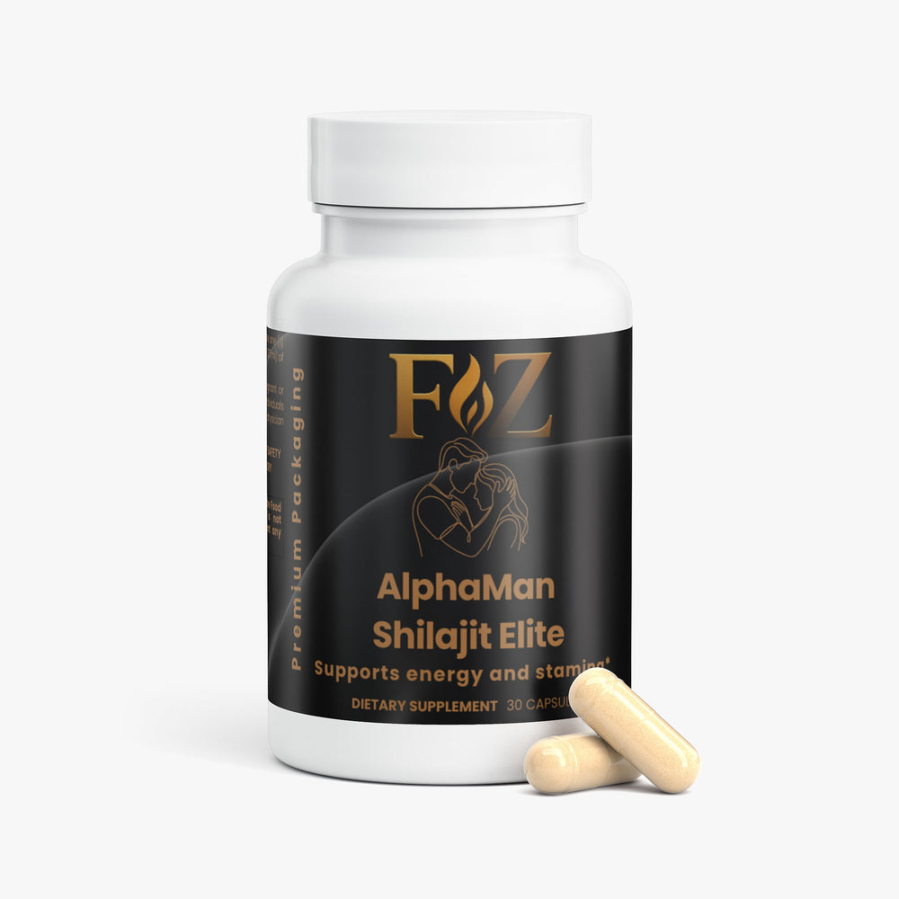 AlphaMan Shilajit Elite capsules with shilajit extract