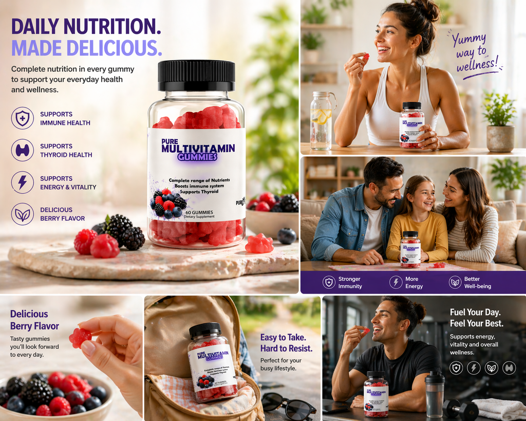 vegan multivitamin gummies natural daily supplement
