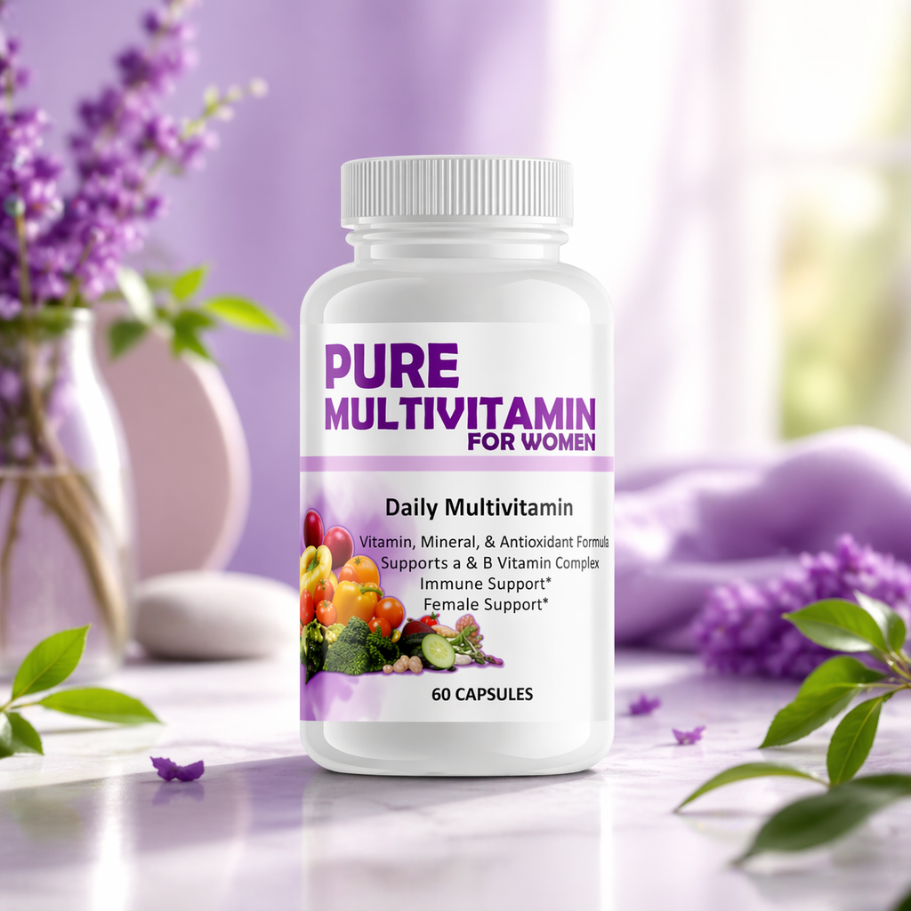 Pure multivitamins for women best daily vitamins with iron for energy immunity and hormone balance