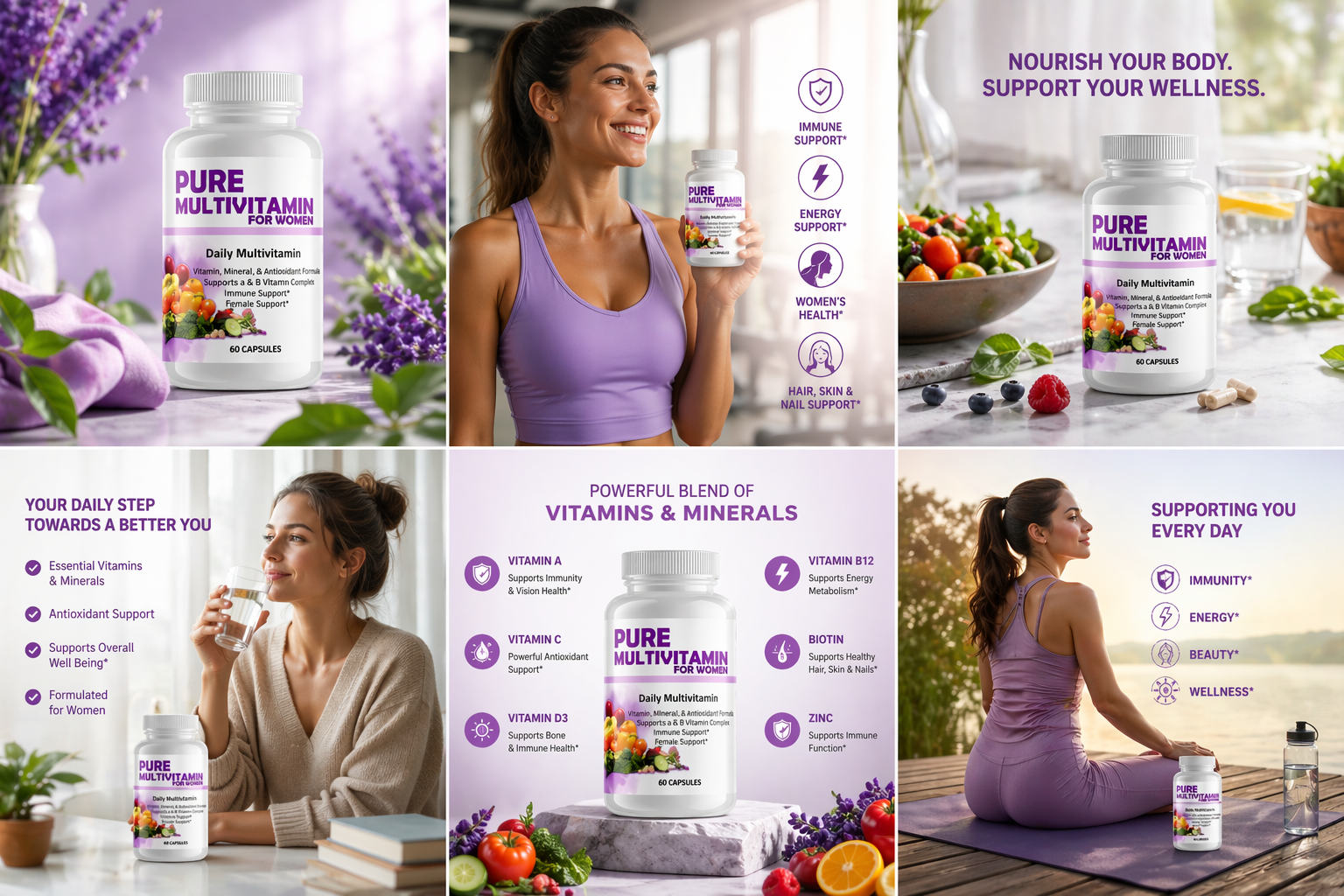women’s multivitamin with iron energy and immunity support