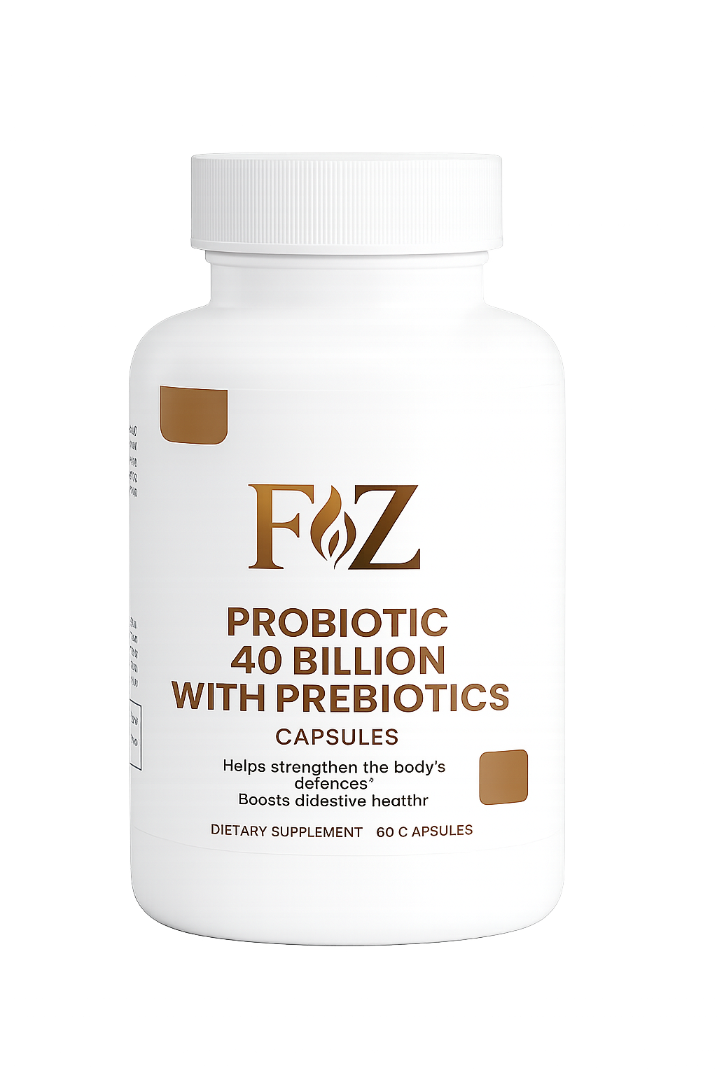 Fapzlee Probiotic 40 Billion with Prebiotics 60 Capsules