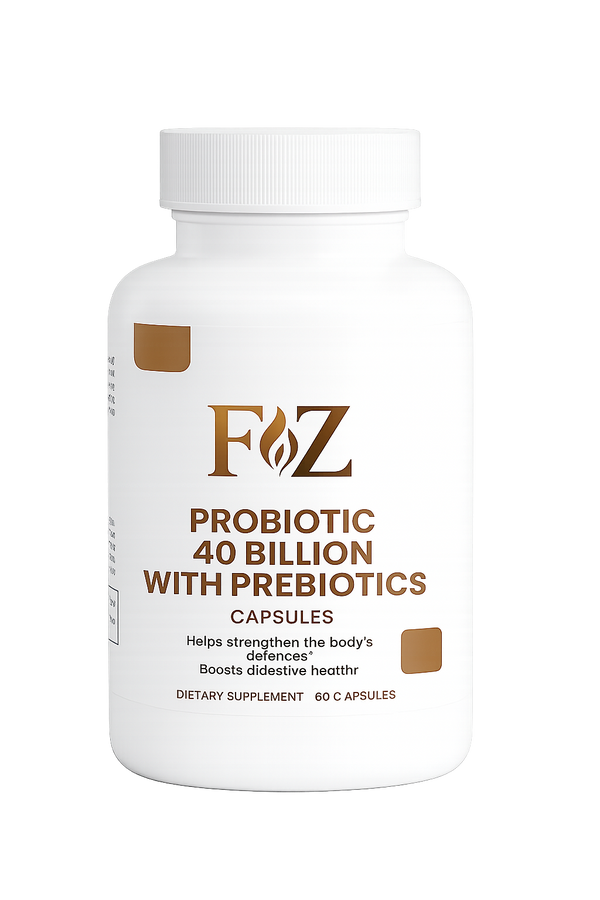 Fapzlee Probiotic 40 Billion with Prebiotics 60 Capsules