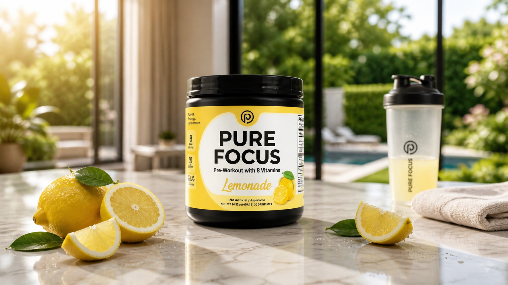 pure focus energy drink lemonade mental clarity focus energy powder
