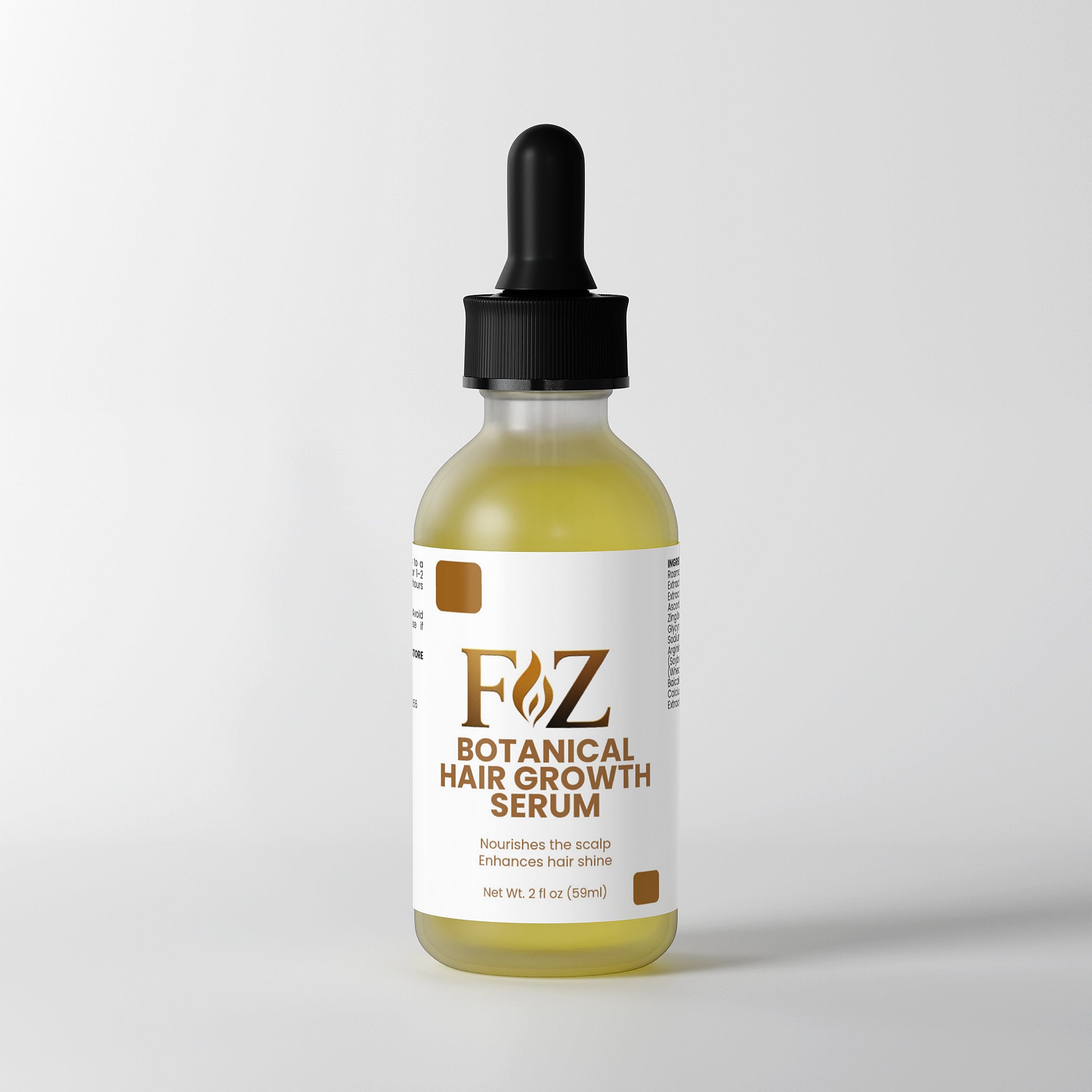 Fapzlee Botanical Hair Growth Serum dropper bottle