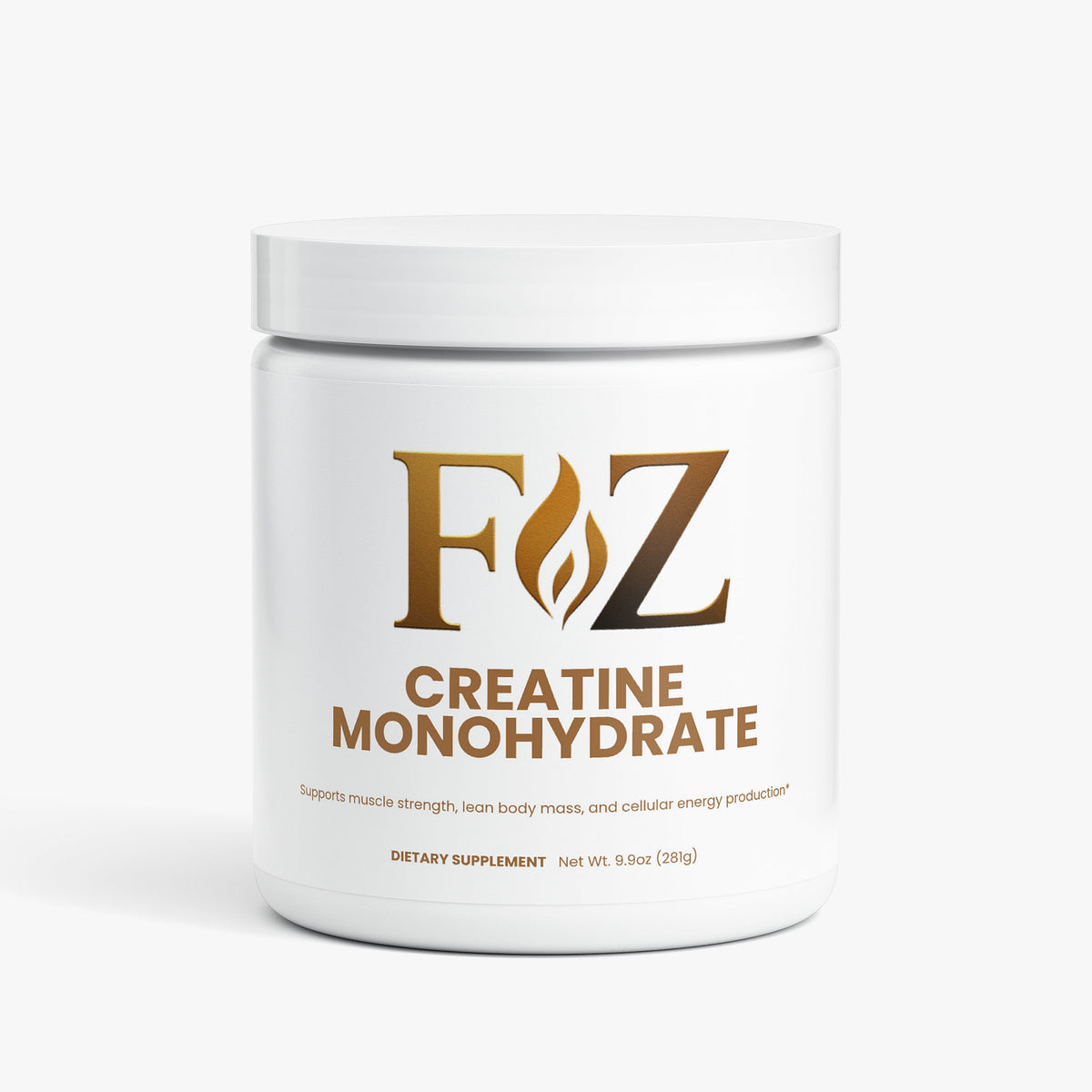 Fapzlee Creatine Monohydrate Powder 250g container