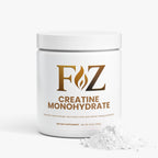 Fapzlee Creatine Monohydrate powder with scoop