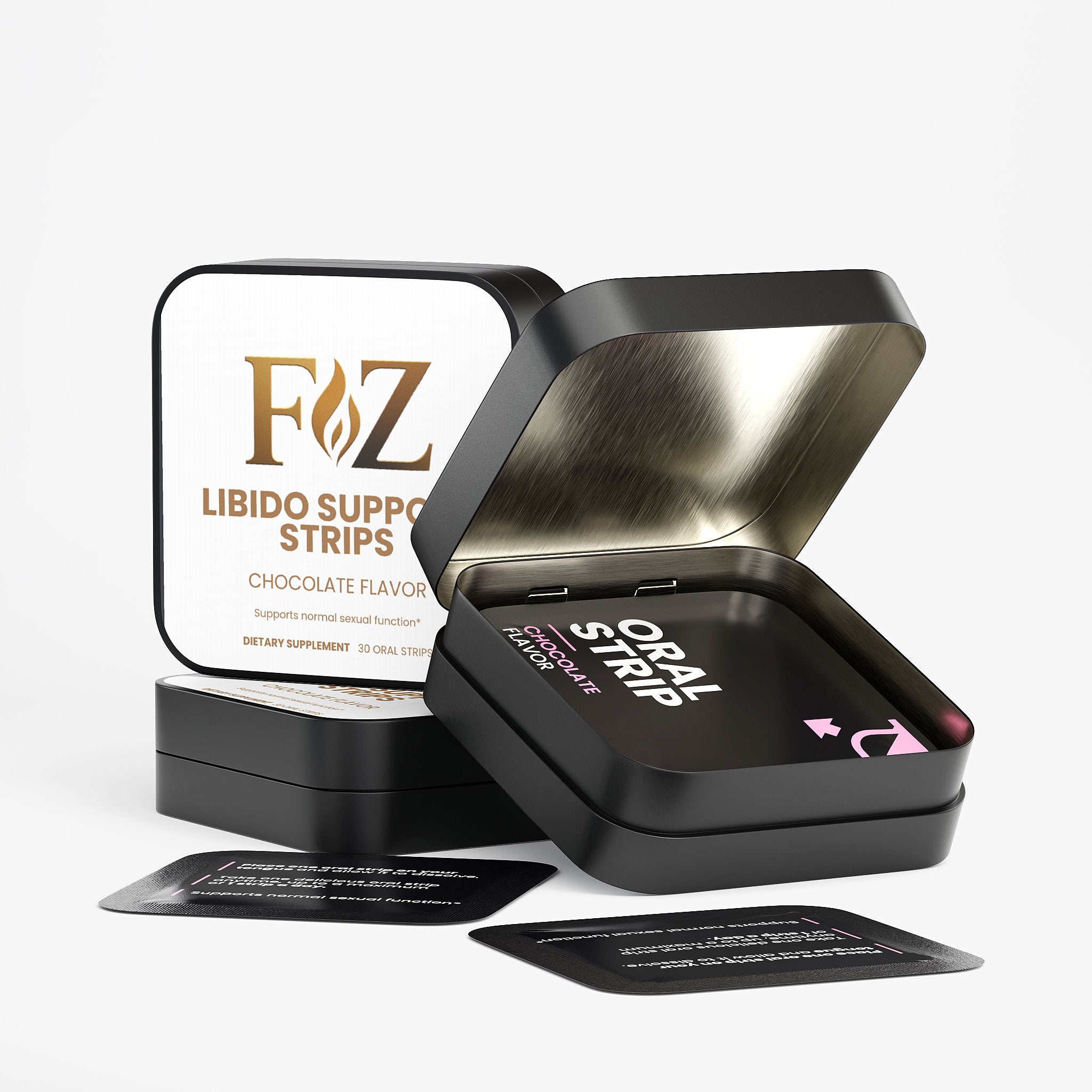 Fapzlee Libido Support Strips supplement facts label