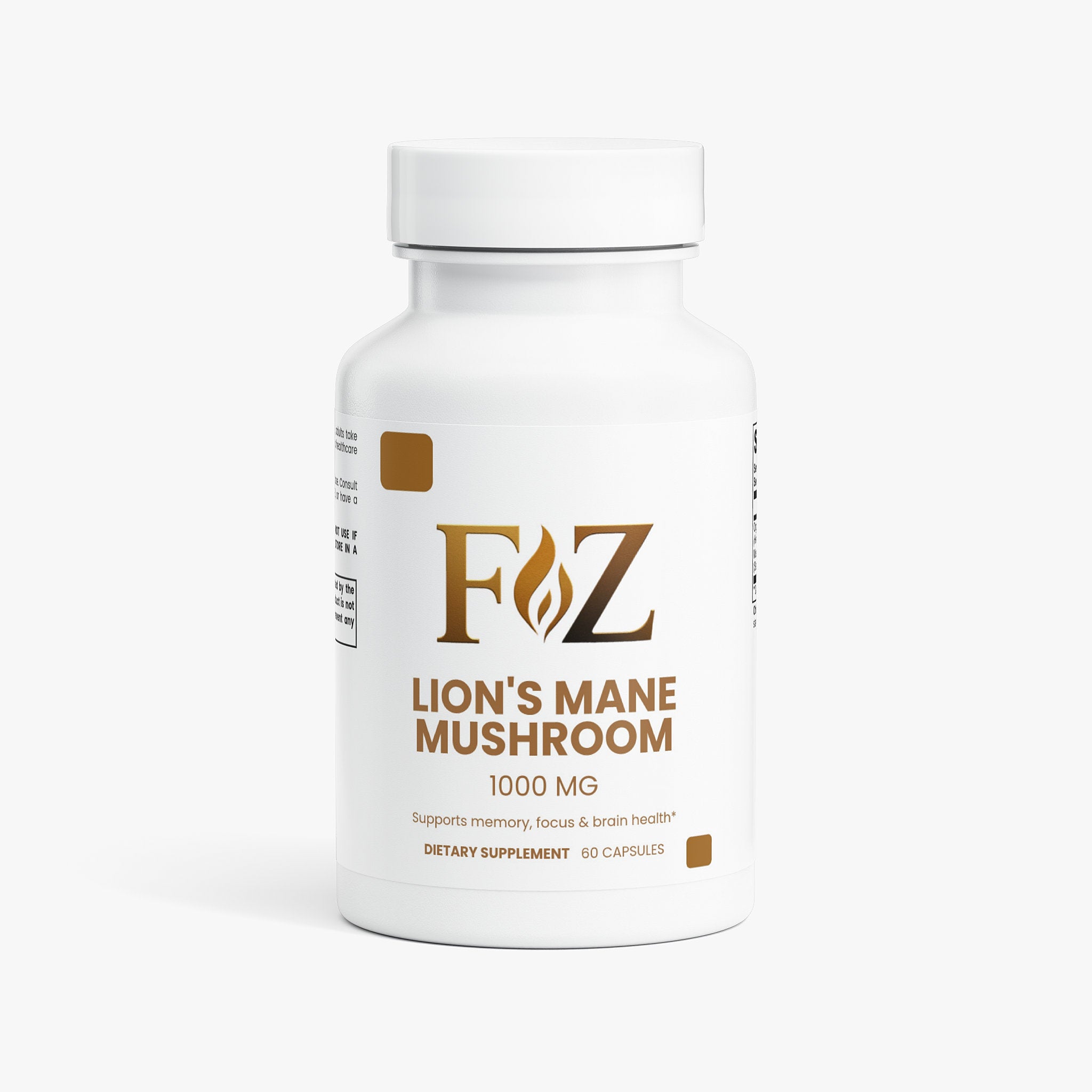 Fapzlee Lion's Mane Mushroom Supplement bottle