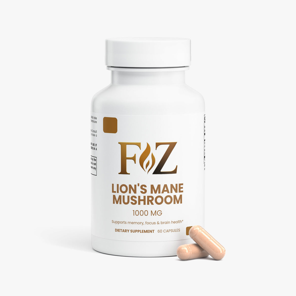 Fapzlee Lion's Mane capsule bottle