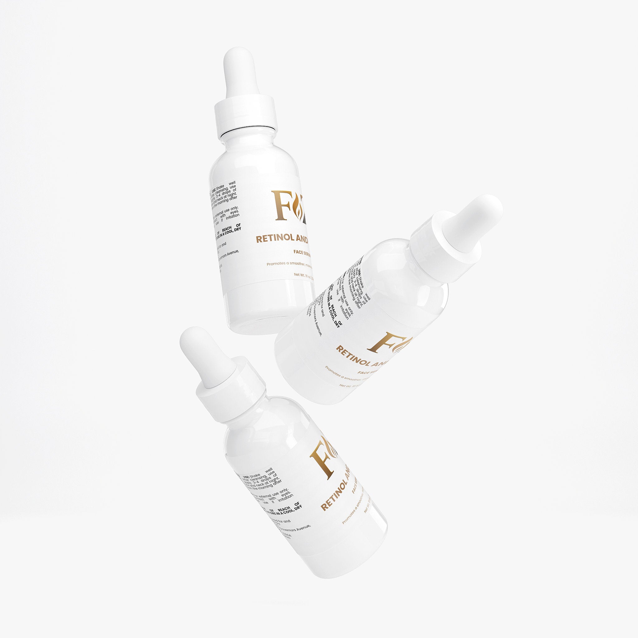 Fapzlee Retinol & Peptide Face Serum ingredient label
