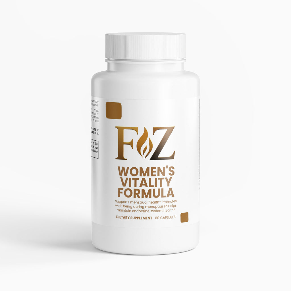 Fapzlee Women's Vitality Supplement bottle with black cohosh
