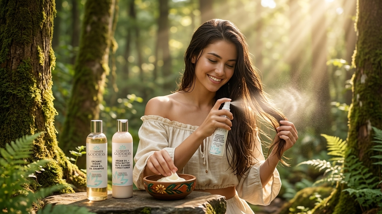 ultra organic argan oil treatment shampoo conditioner spray