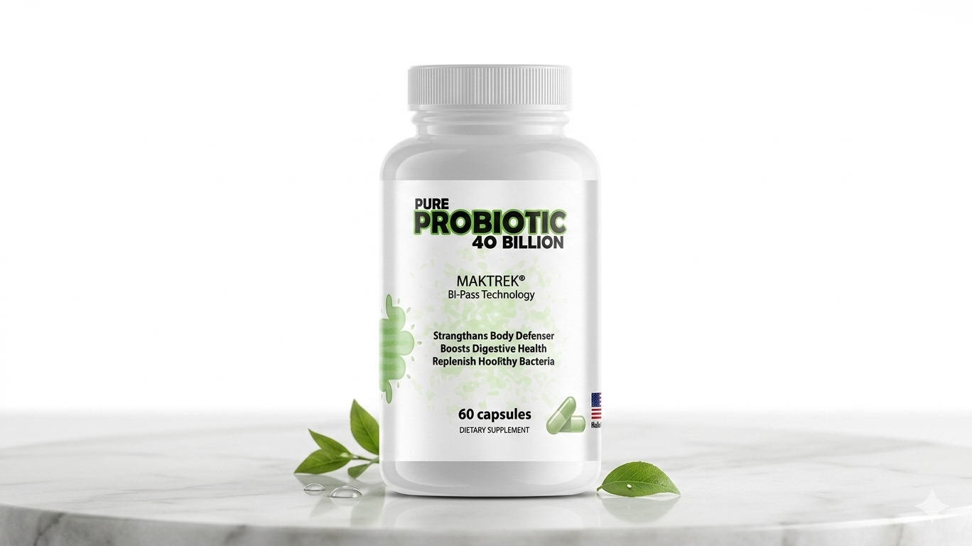 pure probiotics daily gut health supplement 40 billion cfu
