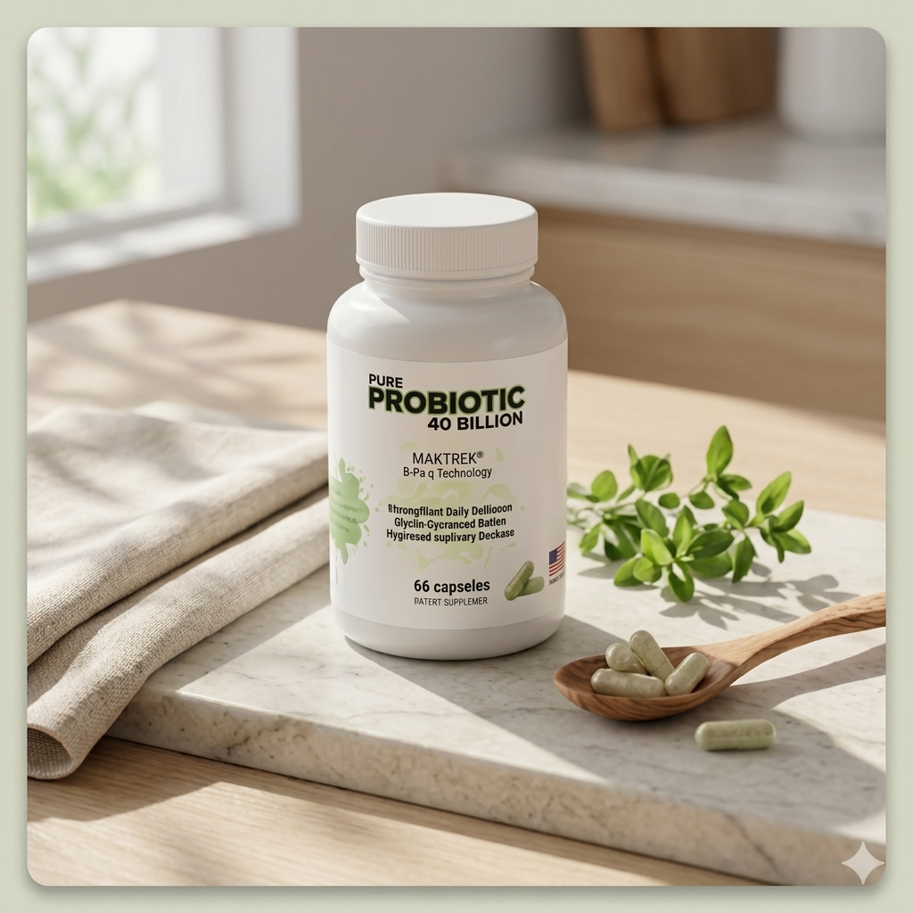 pure probiotics 40 billion cfu gut health digestion support supplement