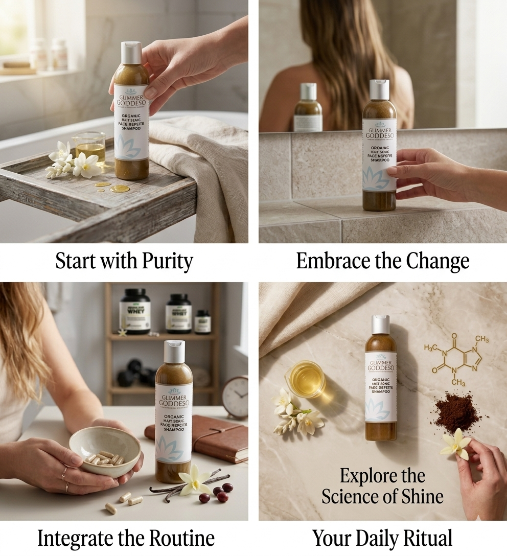 Organic Caffeine Shampoo for Hair Growth – Best Natural Shampoo for Stronger, Thicker Hair | Non-Toxic & All Natural Formula