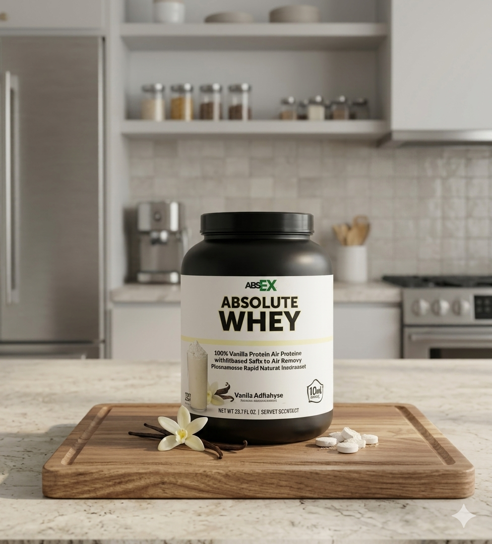 absolute whey protein vanilla high performance muscle growth supplement