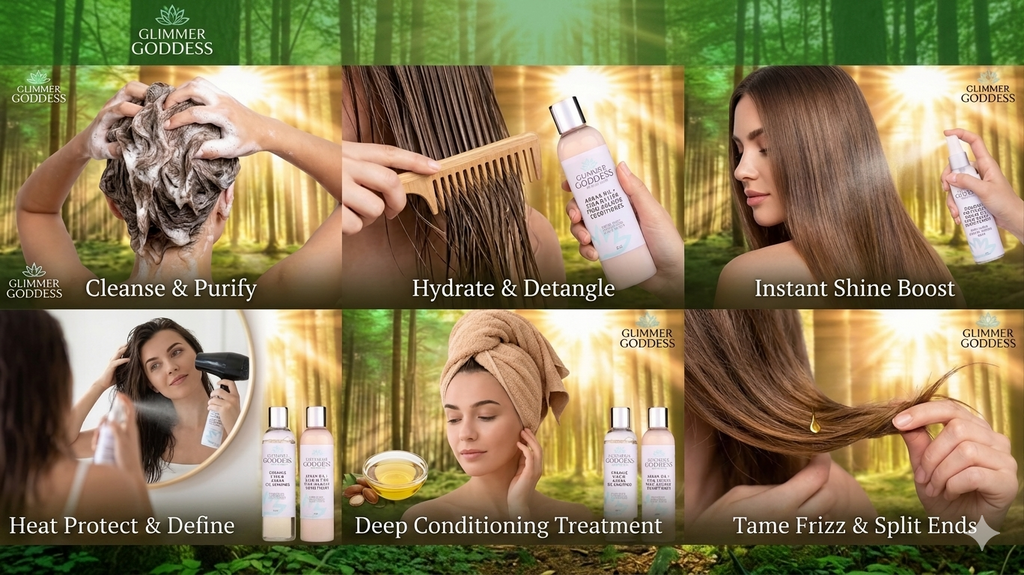 natural argan oil for hair shine and smoothness