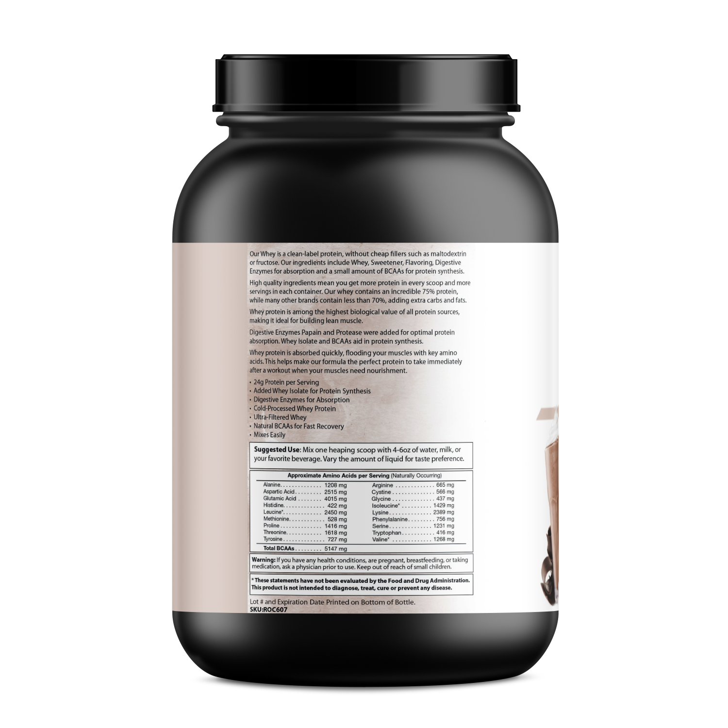Man drinking Absolute Whey Chocolate protein shake after workout